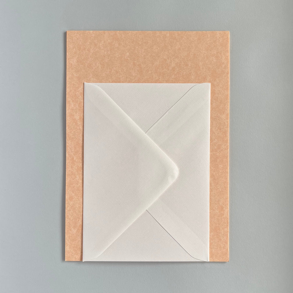 A5 Apricot Writing Paper Set