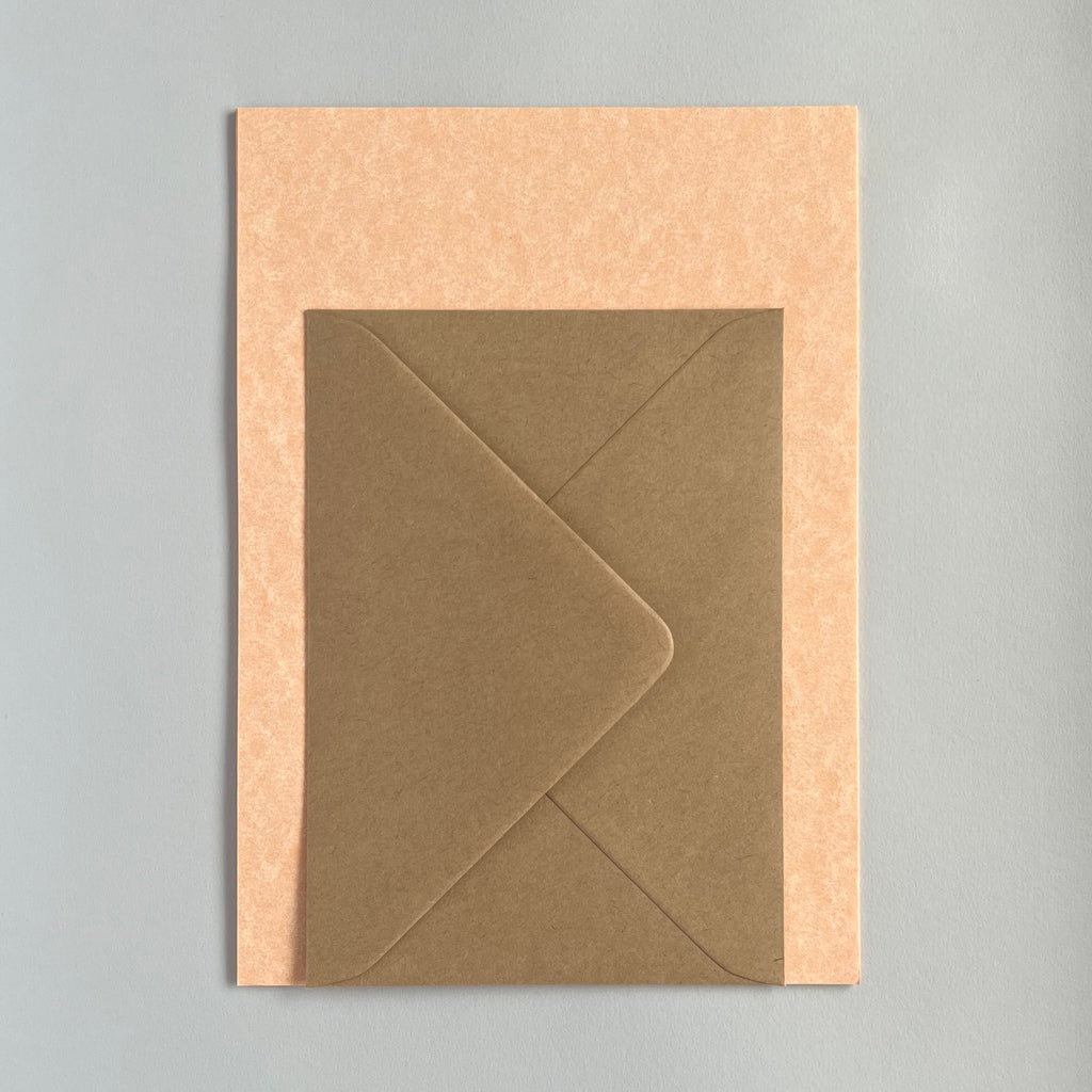 A5 Apricot Writing Paper Set
