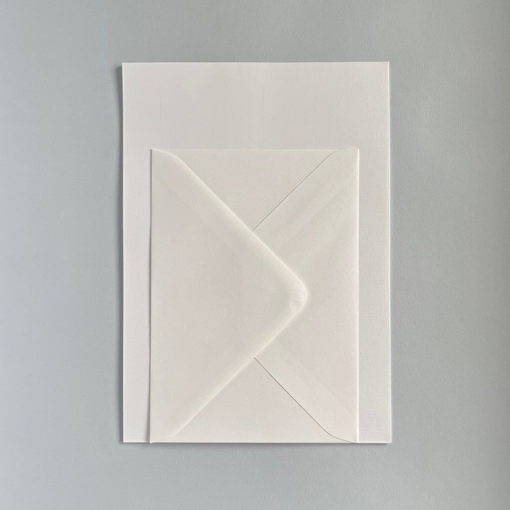 A5 White Laid Writing Paper Set 
