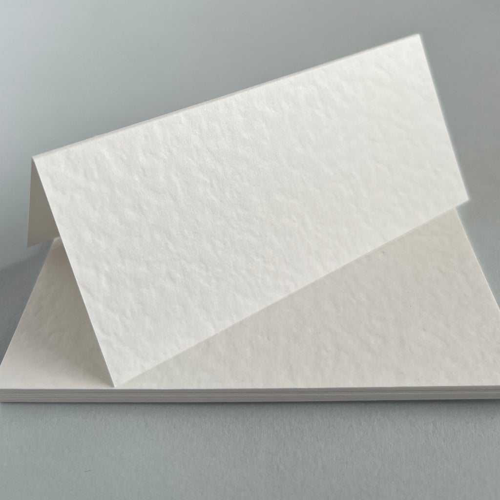 White Hammered Texture Place Cards
