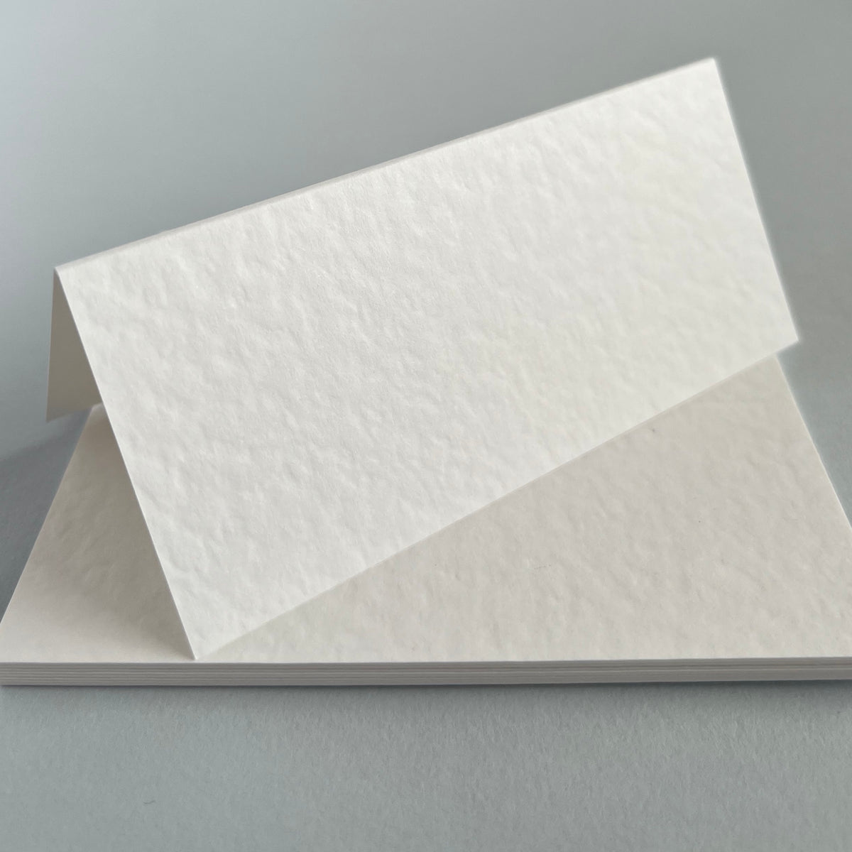 White Hammered Texture Place Cards
