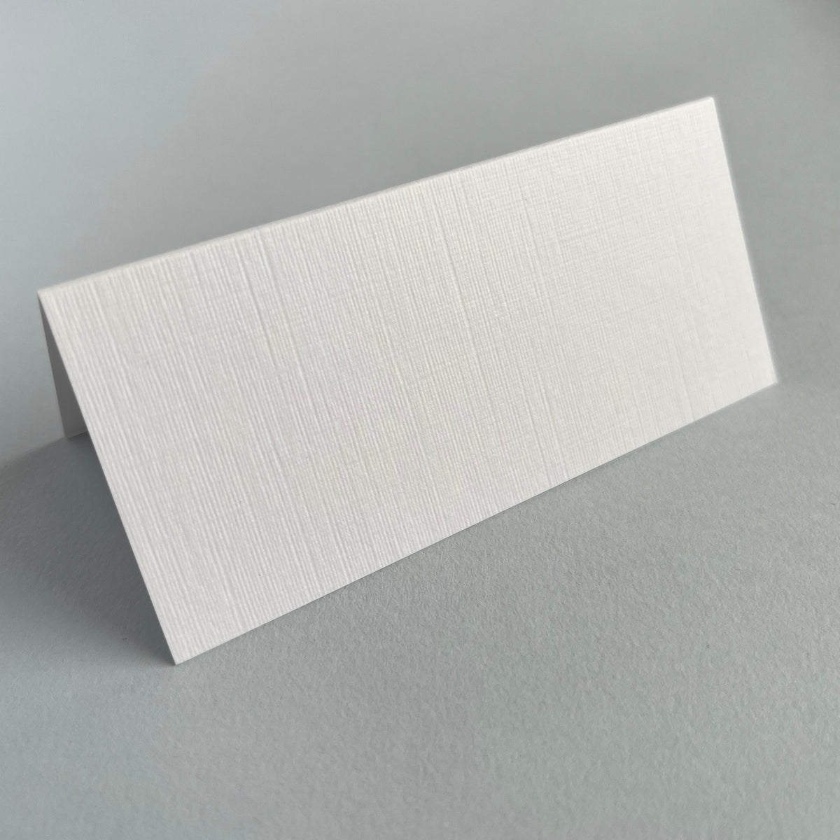 White Linen Embossed Place Cards