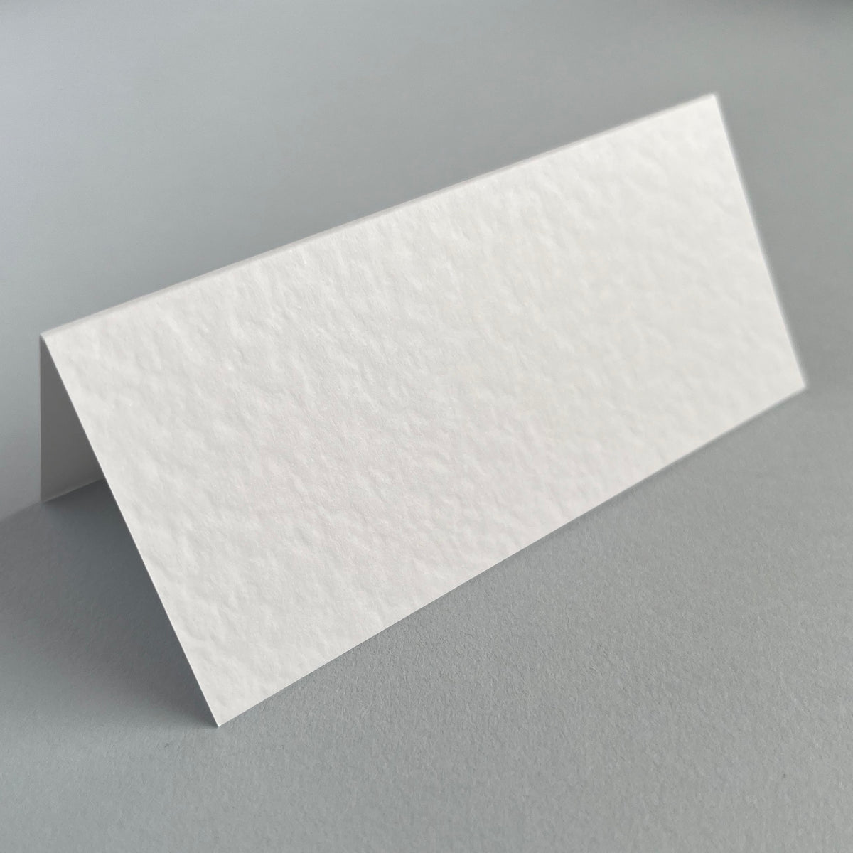 White Hammered Texture Place Cards