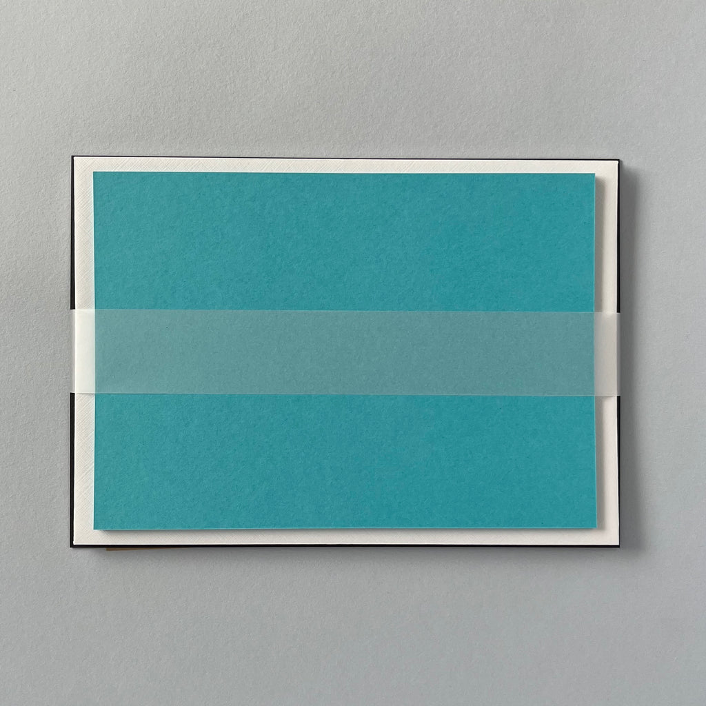 Turquoise Correspondence Cards - Single/Set of 5