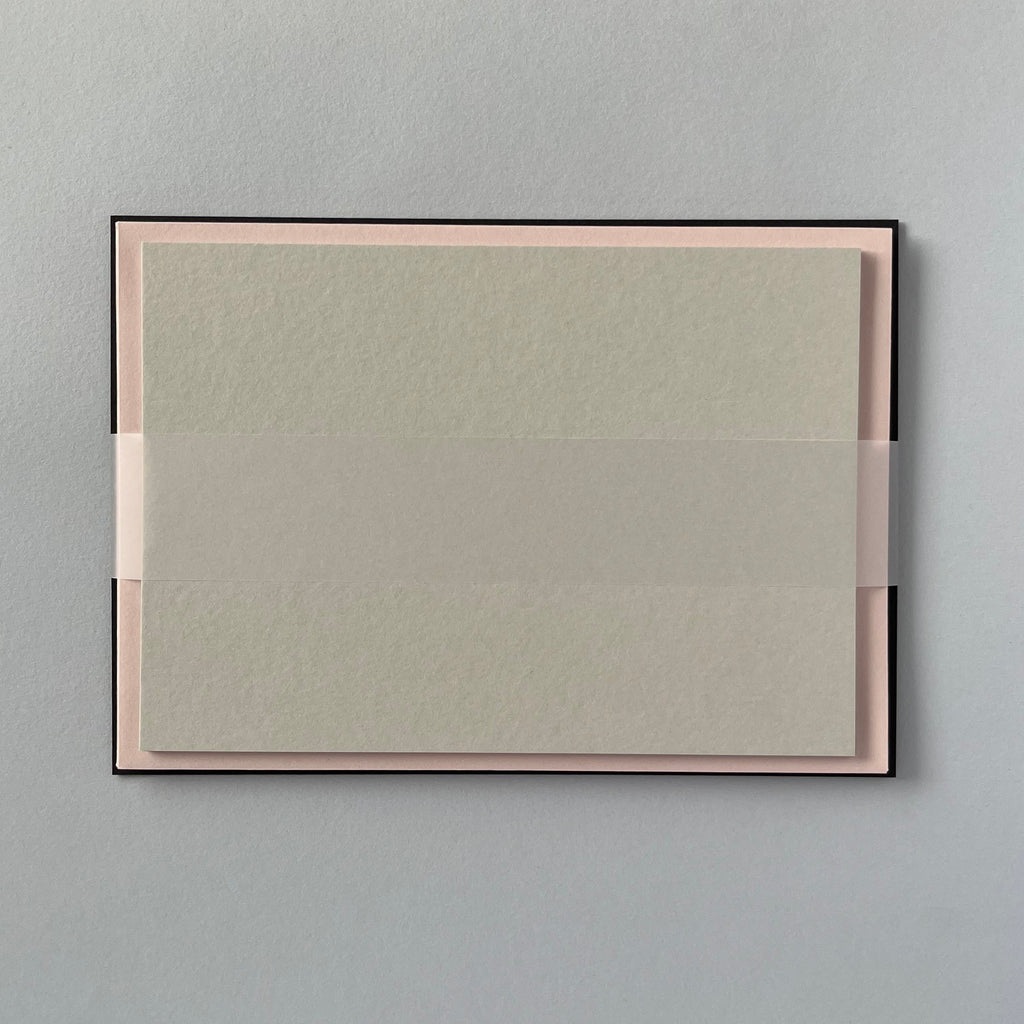 Pale Grey Correspondence Cards - Single/Set of 5