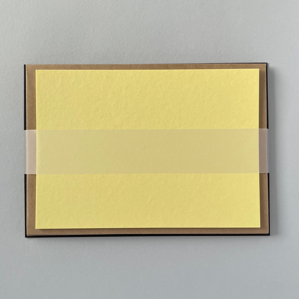 Yellow Correspondence Cards - Single/Set of 5