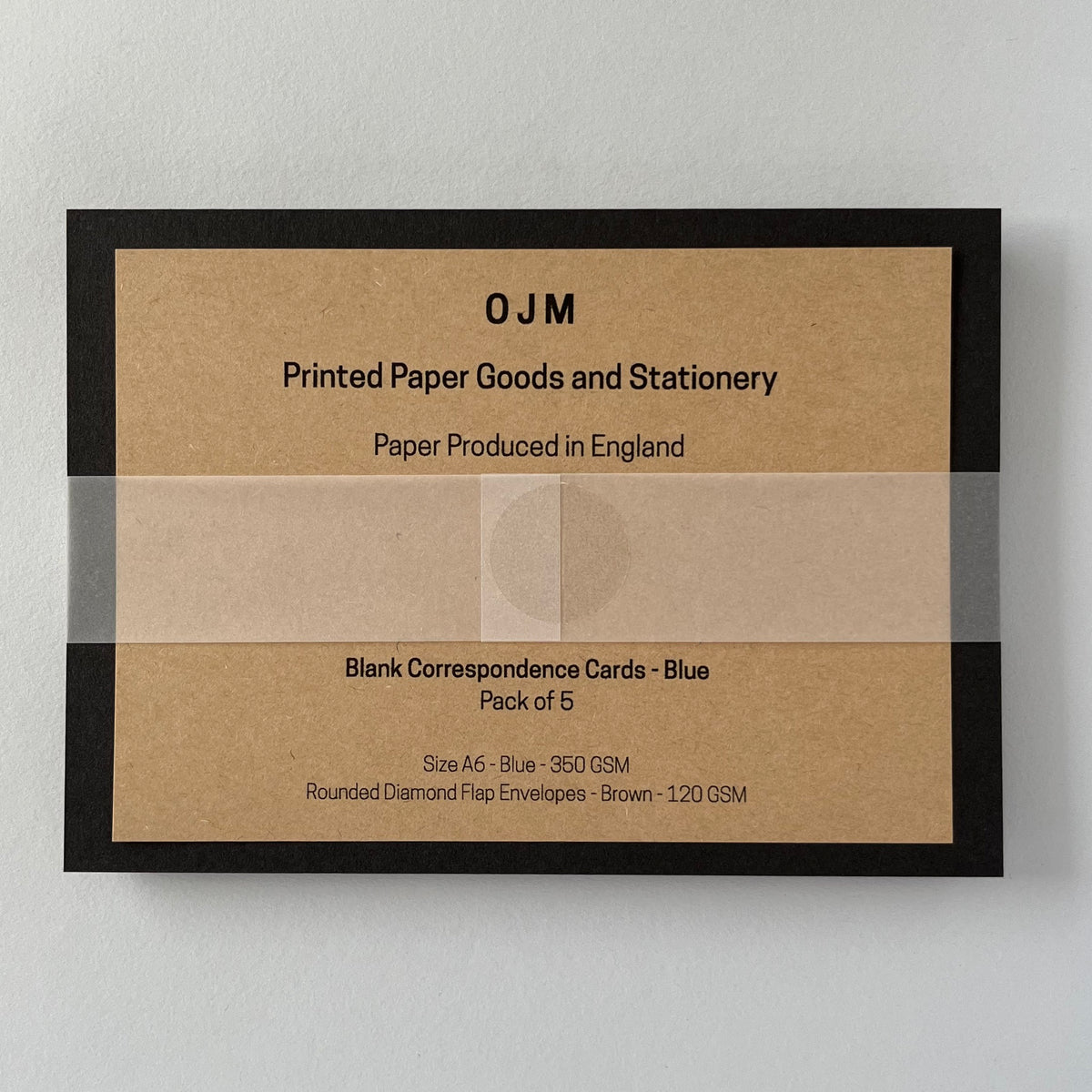 Blue Correspondence Cards  - Single/Set of 5