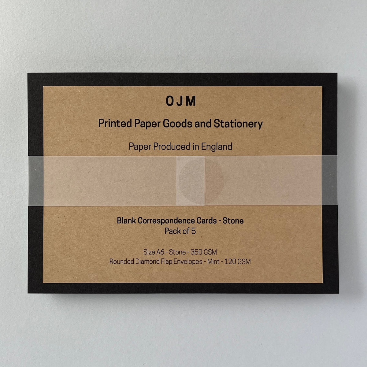 Stone Correspondence Cards - Single/Set of 5