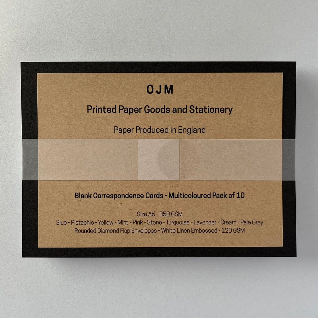 Multicoloured Correspondence Cards - Set of 10