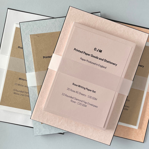 A5 Blue Writing Paper Set