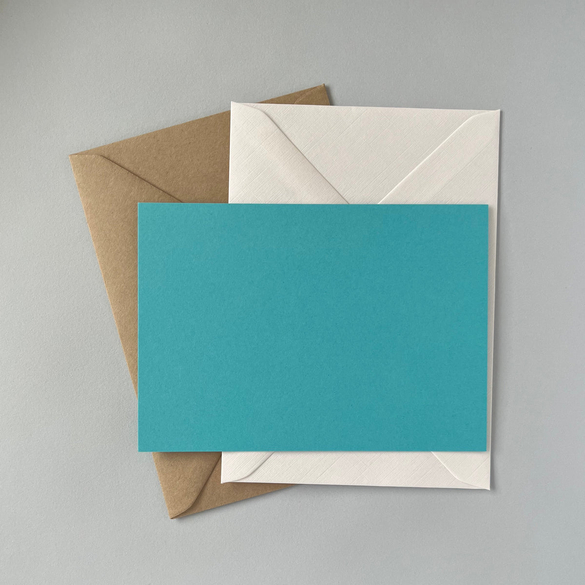 Turquoise Correspondence Cards - Single/Set of 5
