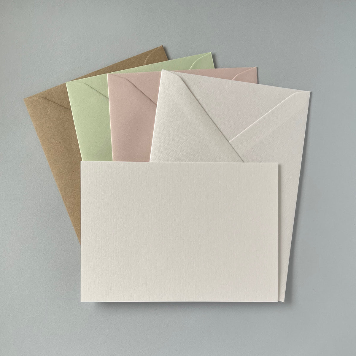 White Correspondence Cards - Single/Set of 5
