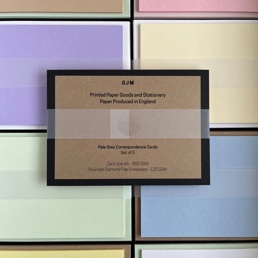 Blue Correspondence Cards  - Single/Set of 5